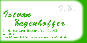 istvan wagenhoffer business card